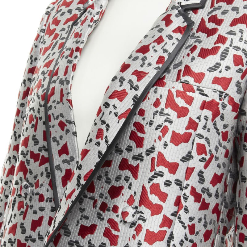 Haider Ackermann Blood Jacquard Blazer - Back view