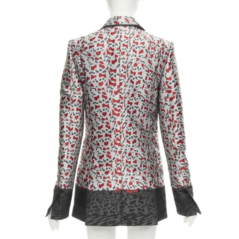 Haider Ackermann Blood Jacquard Blazer Grey Polyester Never worn, with tag - Box View