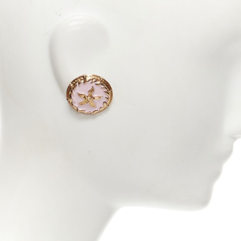 Versace Gold Starfish Earrings - Image 6