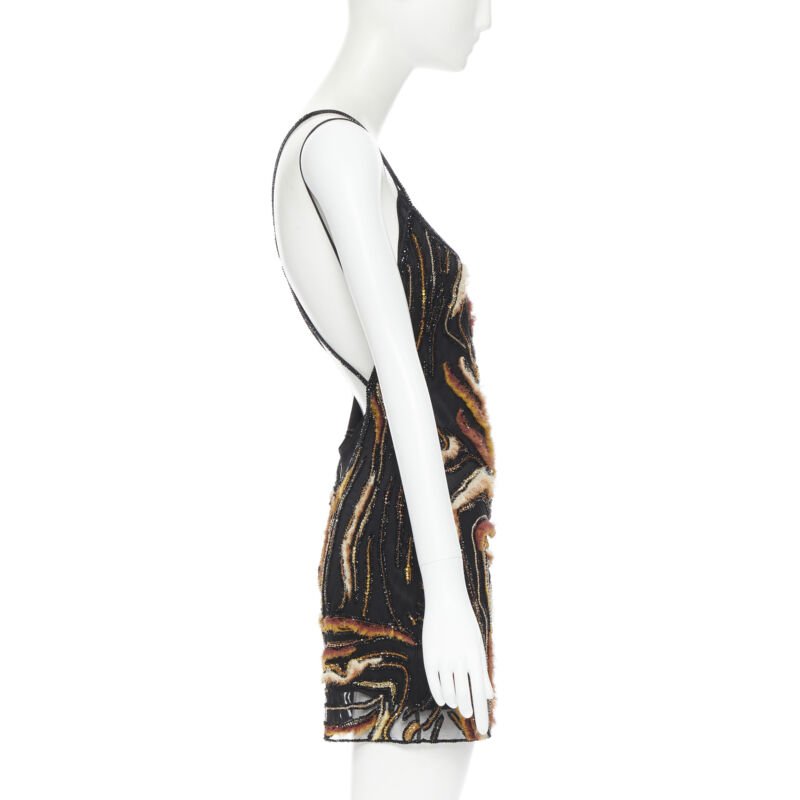 Versace Animalier Bead Dress - 4