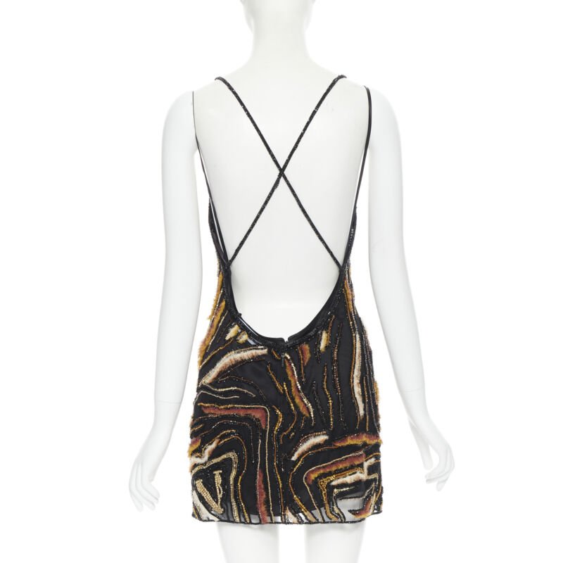 Versace Animalier Bead Dress - Side view