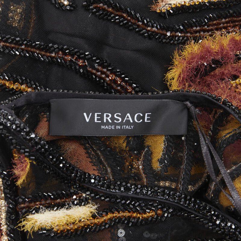 Versace Animalier Bead Dress - Image 12