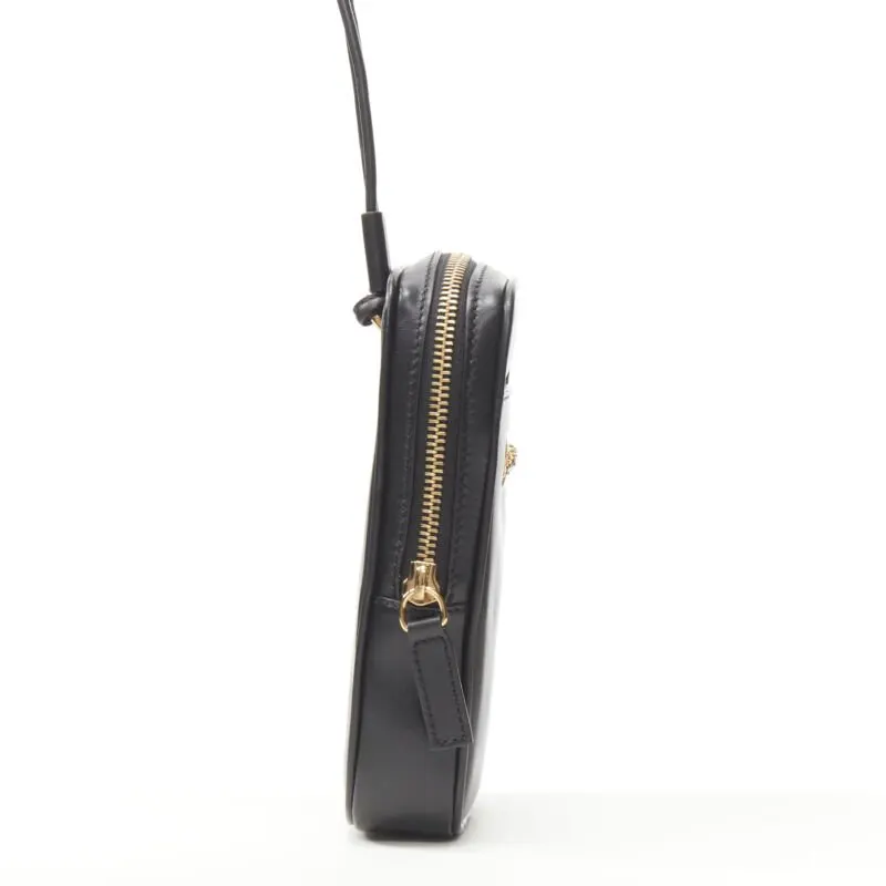 Versace FF Vertical Crossbody Bag Black Leather Never worn, with tag - Box View