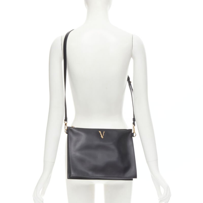 Versace Virtus Zip Clutch - Back view