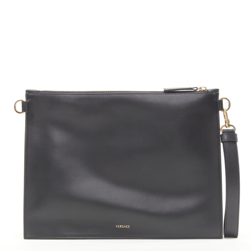 Versace Virtus Zip Clutch - Side view