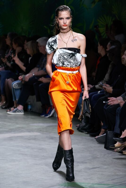 Versace Tie Dye Medusa Tee - Back view