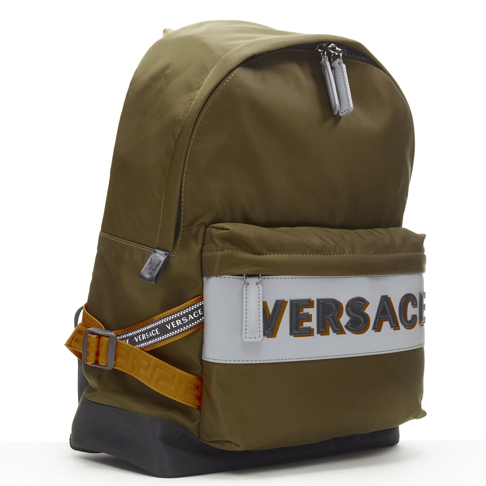 Versace Reflective Logo backpack