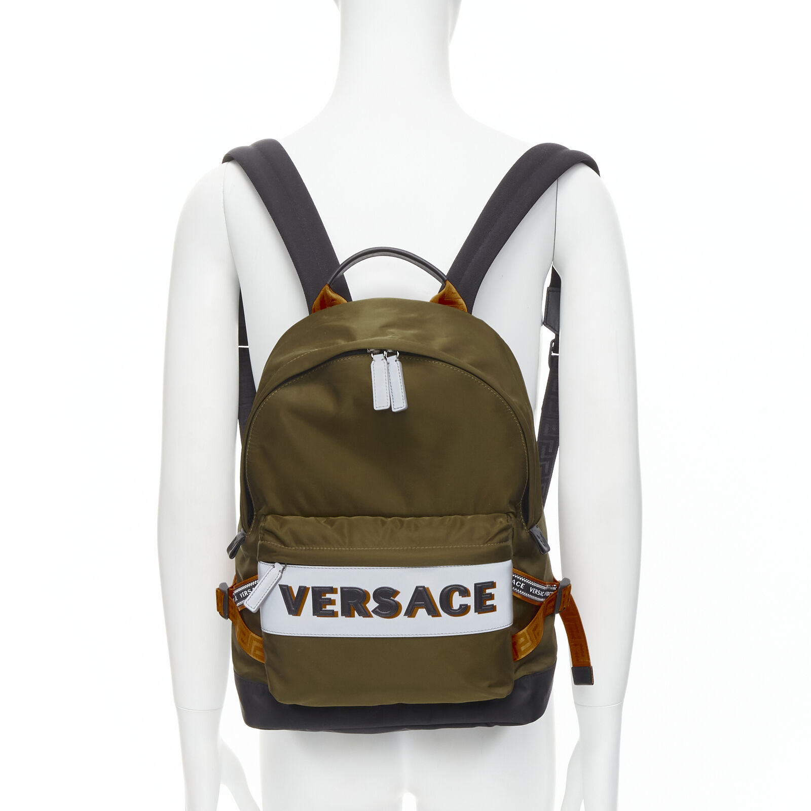 Versace Reflective Logo backpack - Back view