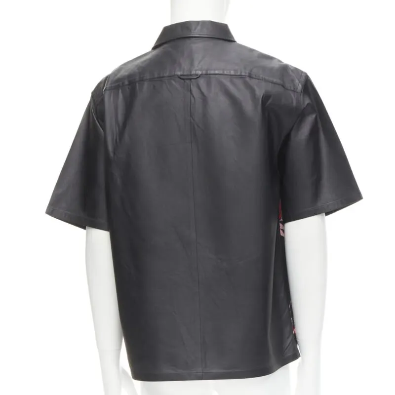Prada Rose Bolt Shirt Black Cotton Very good - Box View