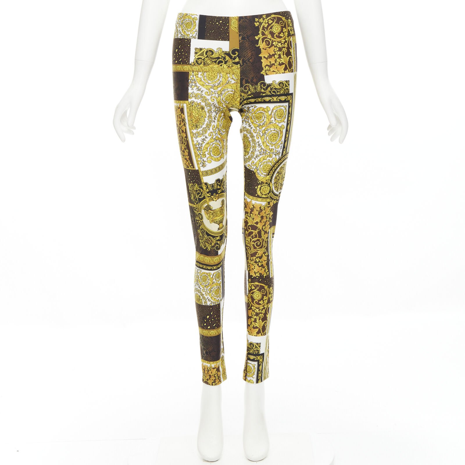 Versace Mosaic Print Leggings - Image 10