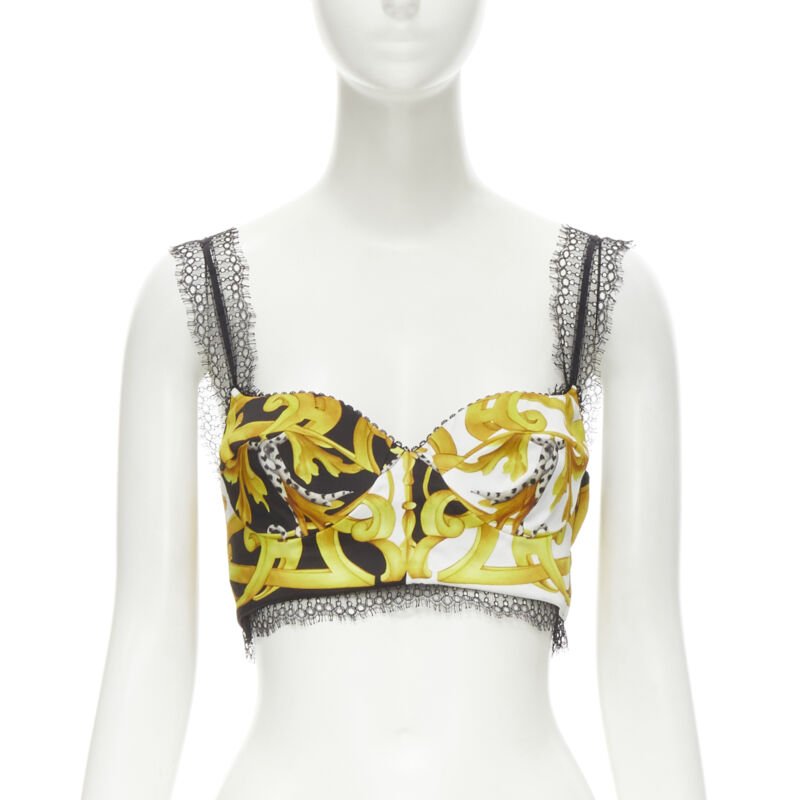 Versace Acanthus Lace Bra