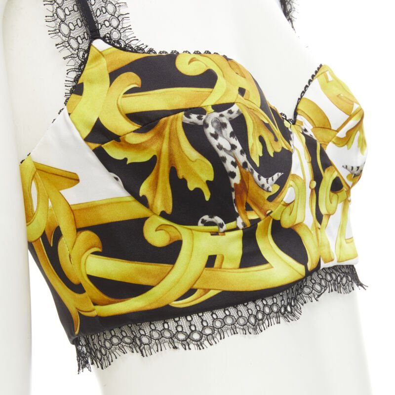 Versace Acanthus Lace Bra - Back view