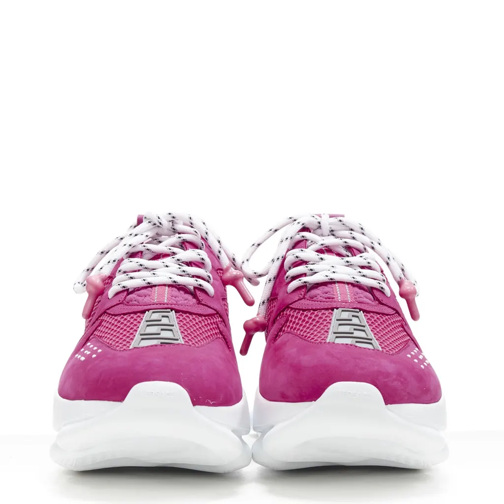 Versace Chain Reaction Pink Leather Never worn - Inside View