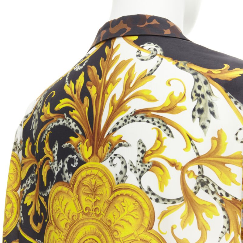 Versace Floral Baroque Shirt - Image 12