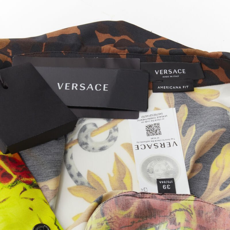 Versace Floral Baroque Shirt - Image 13