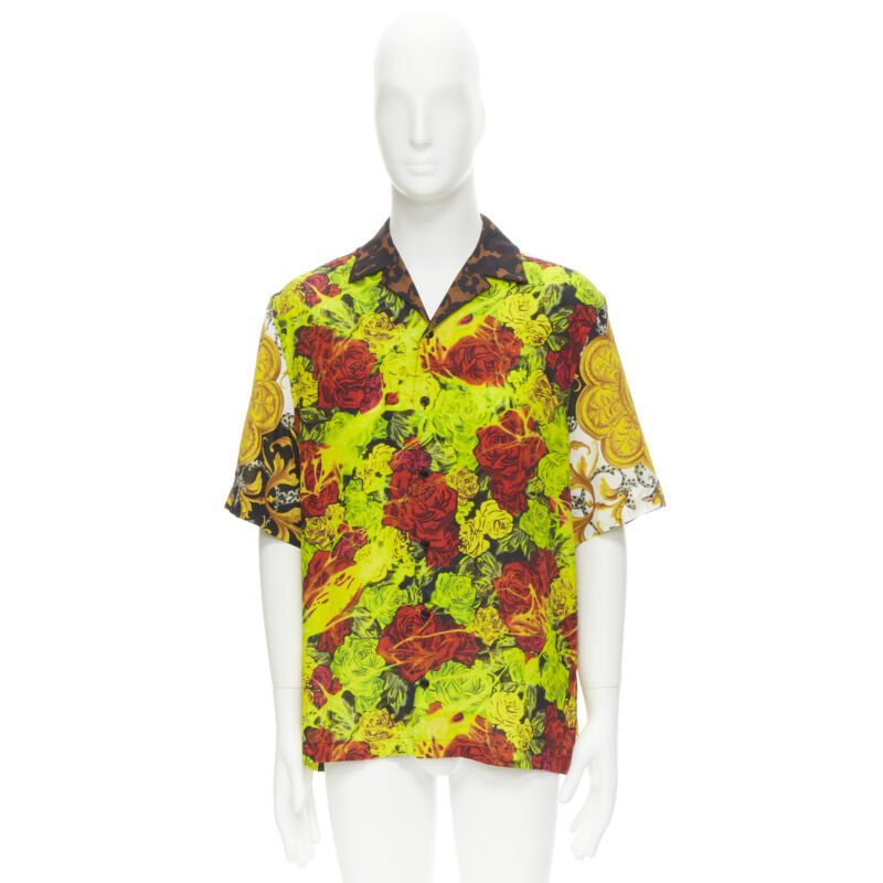 Versace Floral Baroque Shirt - Image 14