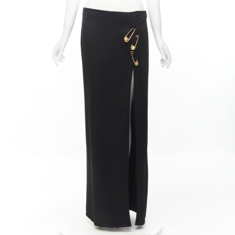 Versace High Slit Skirt