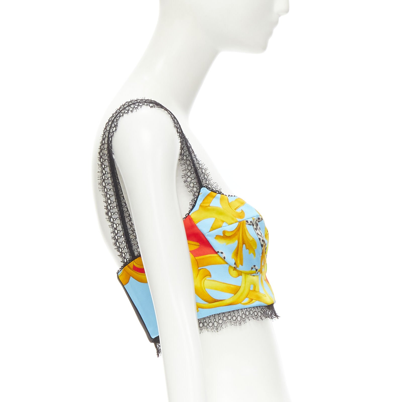 Versace Acanthus Lace Bustier - 4