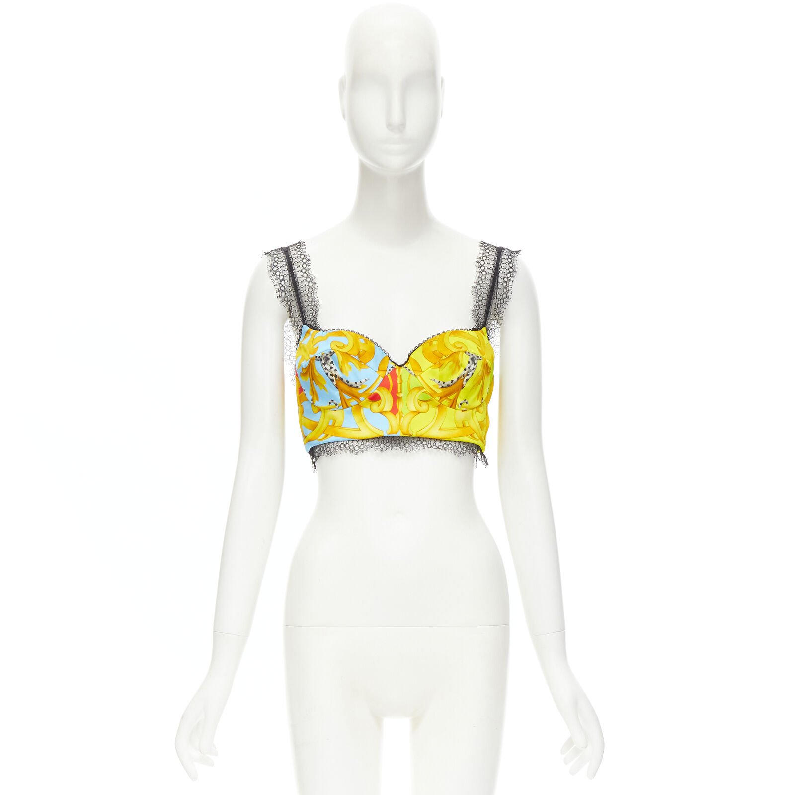 Versace Acanthus Lace Bustier - Image 11