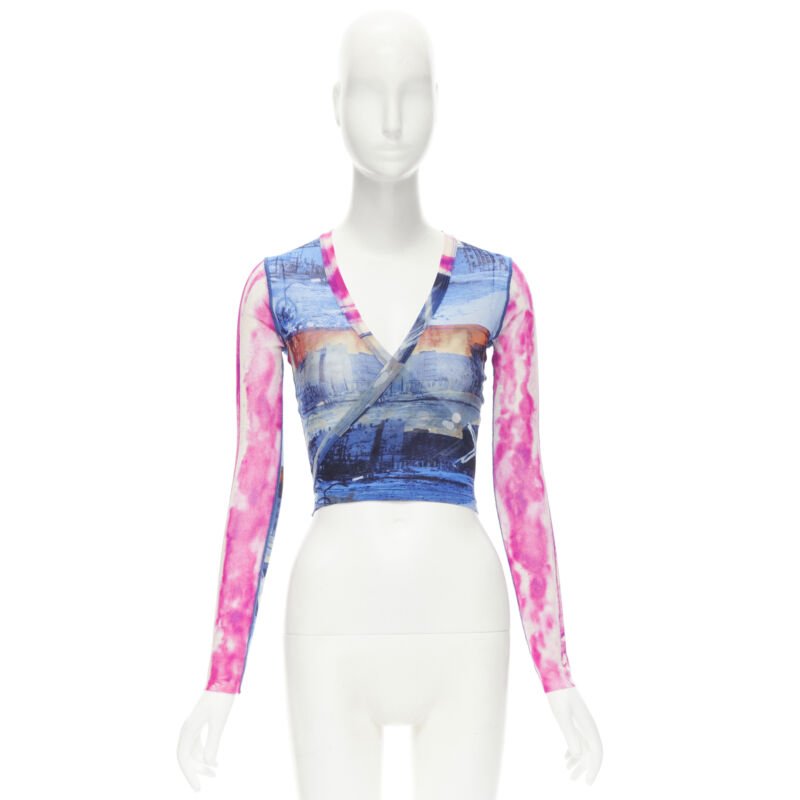 Jean Paul Gaultier Cityscape Wrap Top - Image 12