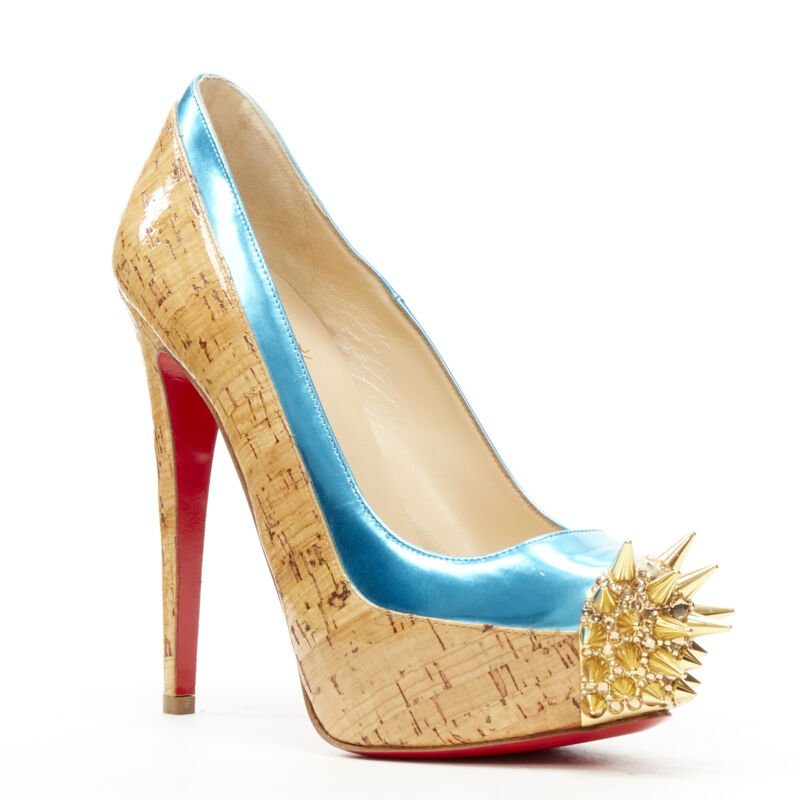 Christian Louboutin Cork Spike Platforms