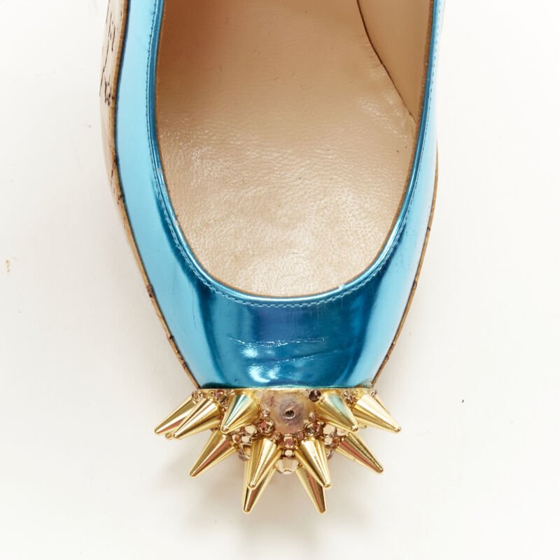 Christian Louboutin Cork Spike Platforms - Detail 1