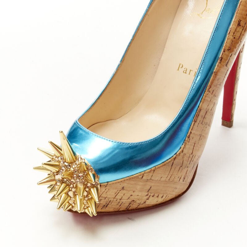 Christian Louboutin Cork Spike Platforms - Detail 2