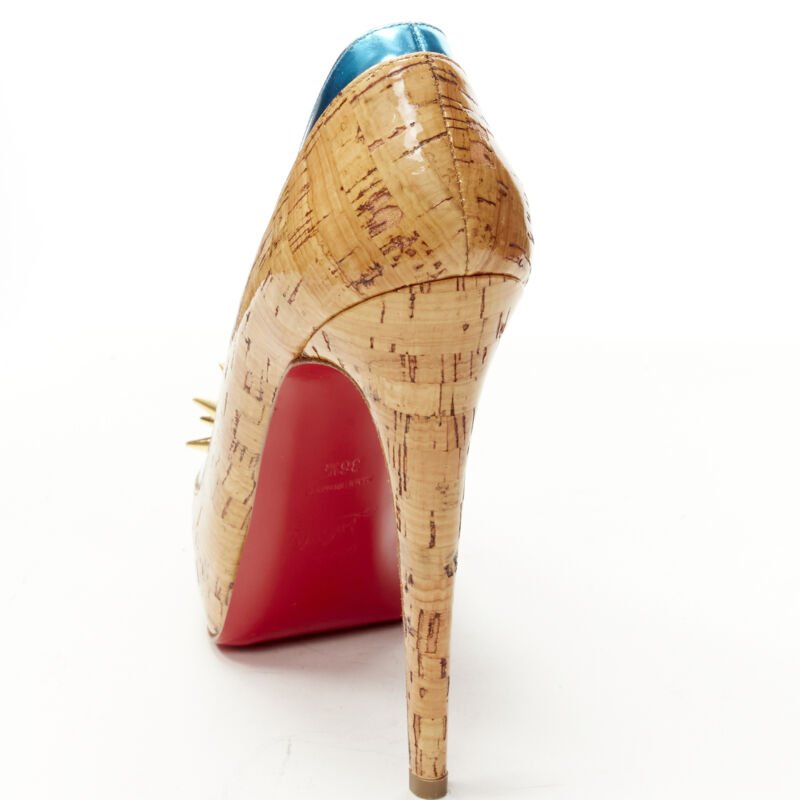 Christian Louboutin Cork Spike Platforms - Image 10