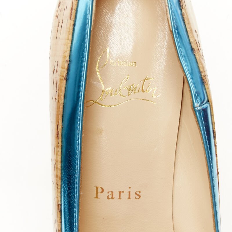 Christian Louboutin Cork Spike Platforms - Image 12