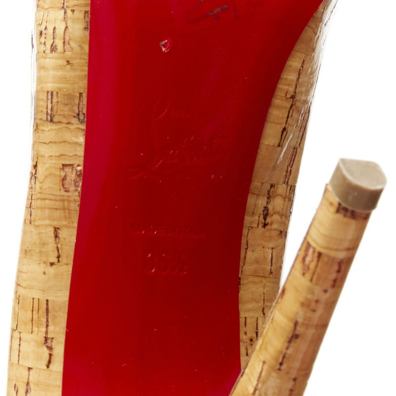 Christian Louboutin Cork Spike Platforms - Image 13