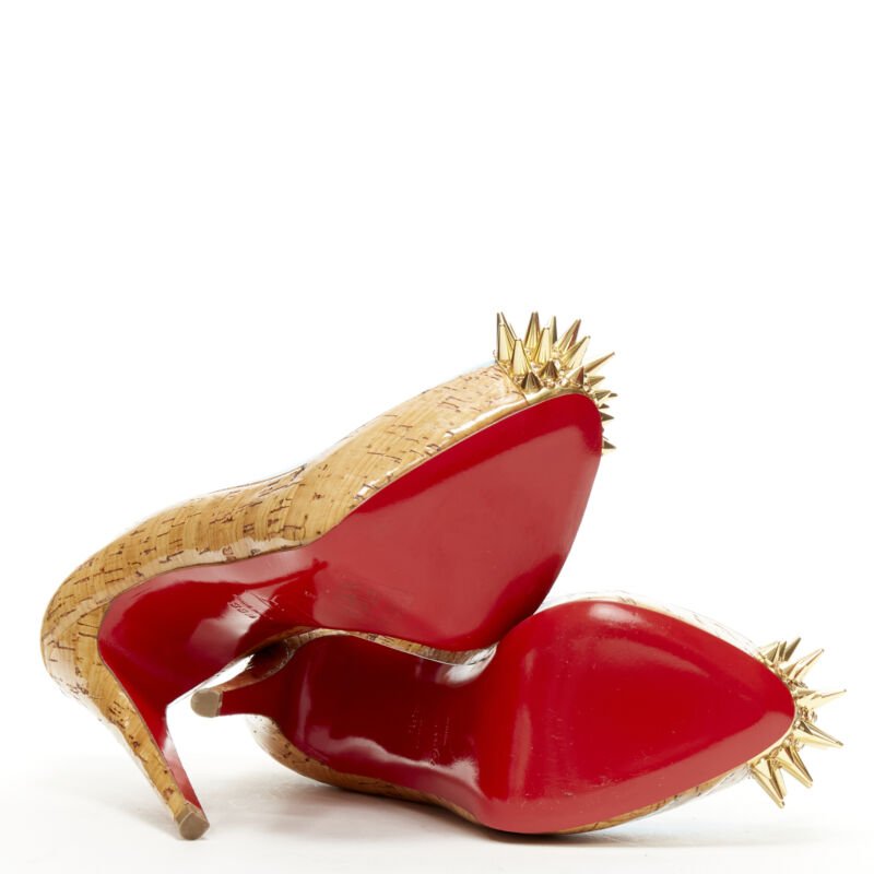 Christian Louboutin Cork Spike Platforms - Image 14