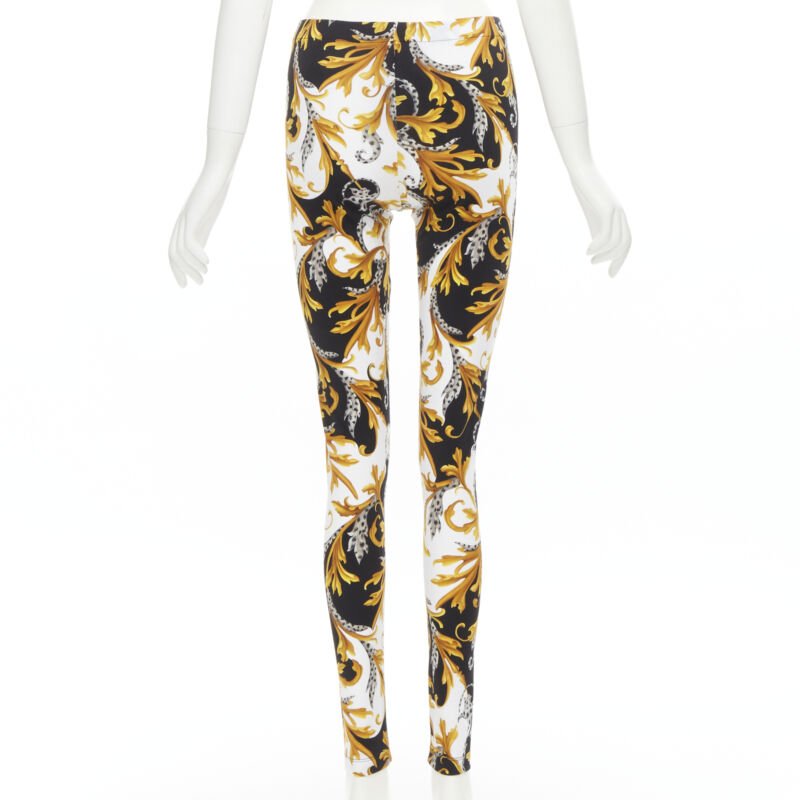 Versace Floral Legging Pants - Side view