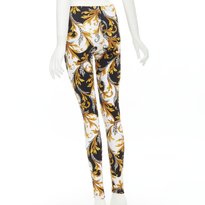 Versace Floral Legging Pants - Detail 1