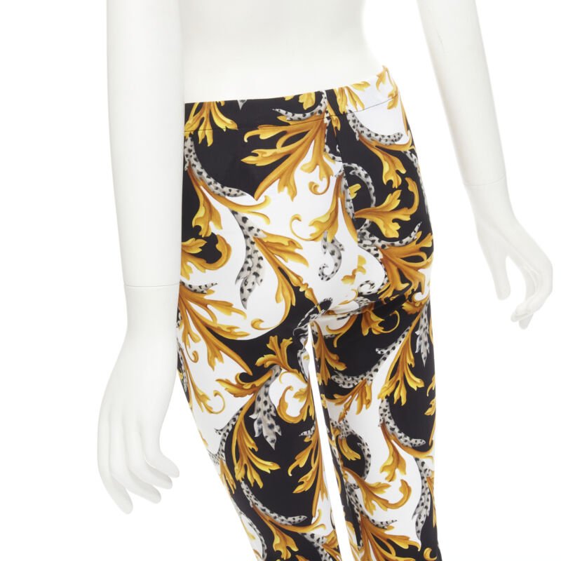 Versace Floral Legging Pants - Image 10