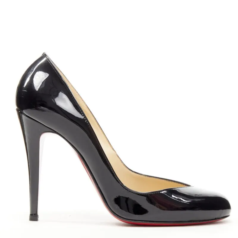Christian Louboutin Angled Vamp Pumps Black Never worn - Front View