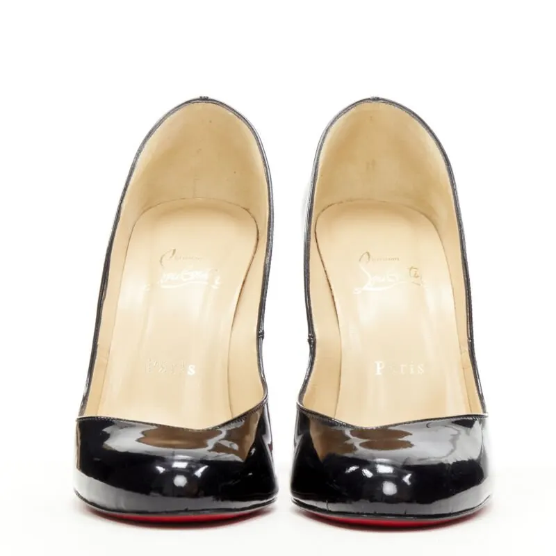 Christian Louboutin Angled Vamp Pumps Black Never worn - Inside View