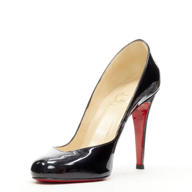 Christian Louboutin Angled Vamp Pumps Black Never worn - Model View