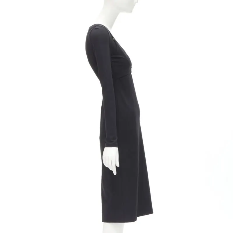 Versace Medusa Harness Dress Black Viscose Never worn, with tag - Model View