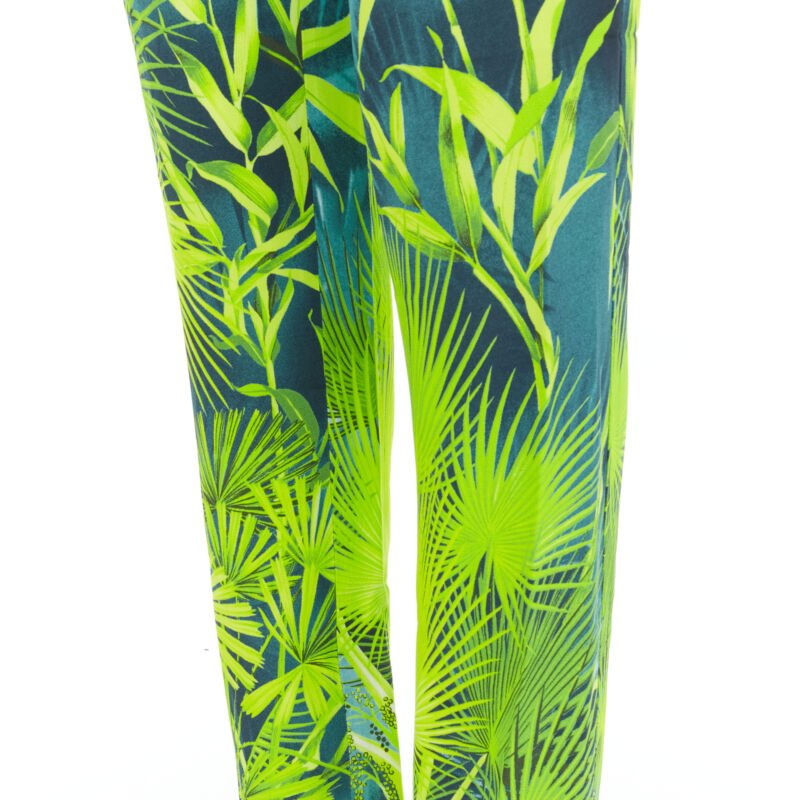 Versace Tropical Print Pants - Image 10