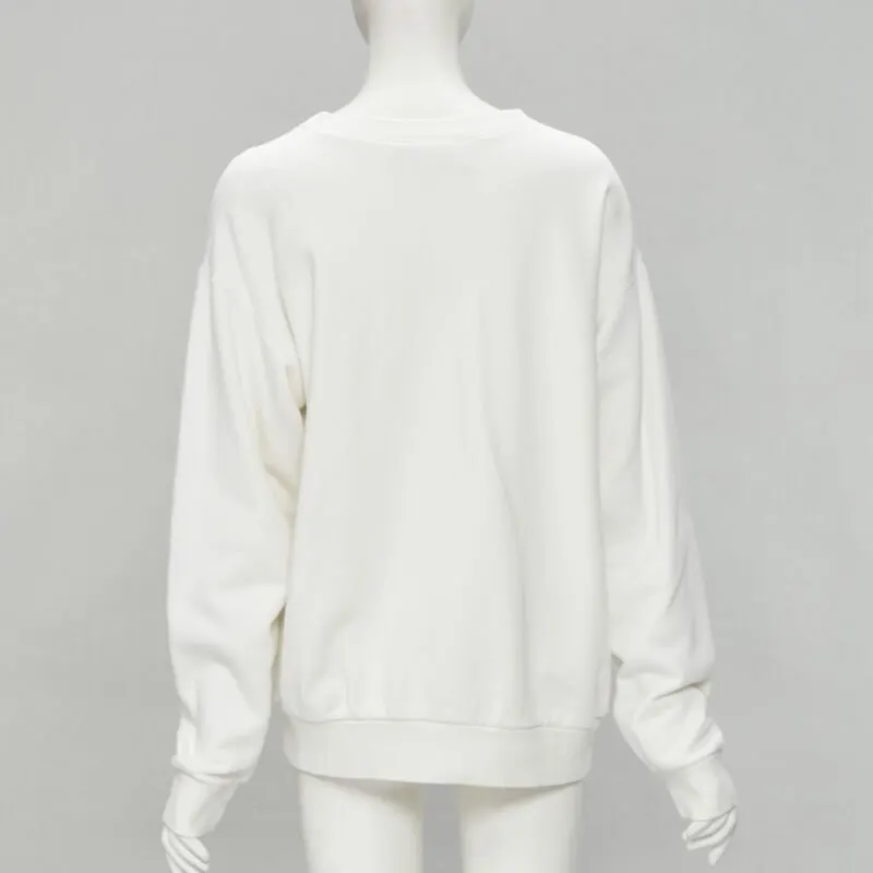 Gucci Logo Cotton Sweatshirt White Cotton Never worn - Box View