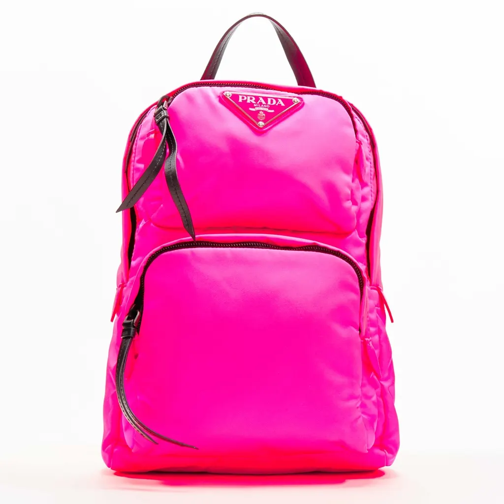 Prada Tessuto Nylon Pink Polyamide Very good - Front View