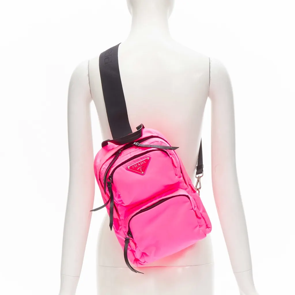 Prada Tessuto Nylon Pink Polyamide Very good - Back View