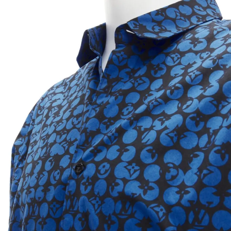 Louis Vuitton Polka Dot Shirt Blue Cotton Never worn - Back View