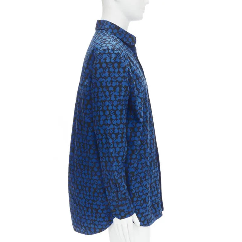 Louis Vuitton Polka Dot Shirt Blue Cotton Never worn - Model View