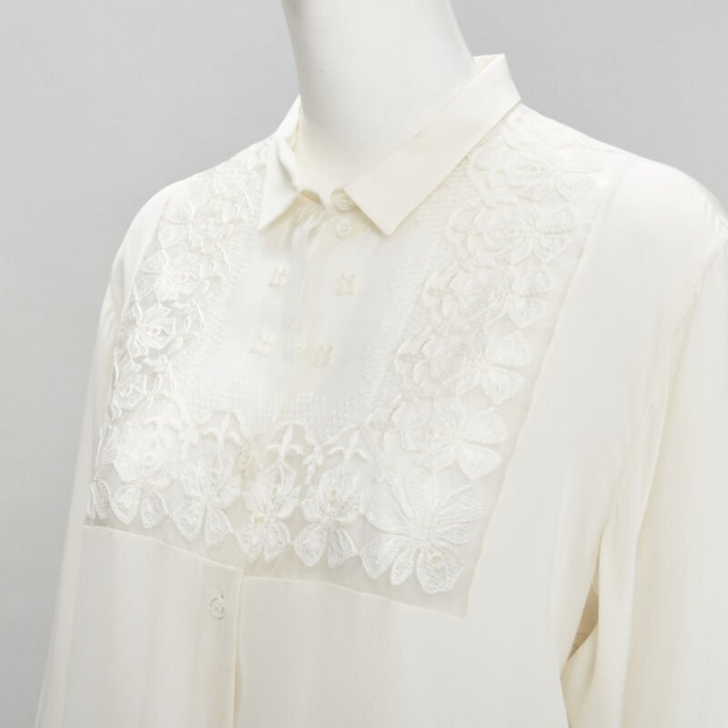 Christian Dior Floral Embroidery Shirt - Back view