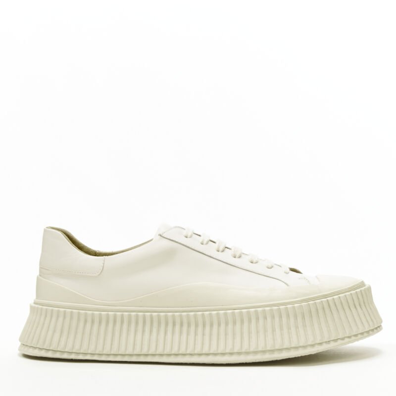 Jil Sander Beige Platform Sneakers