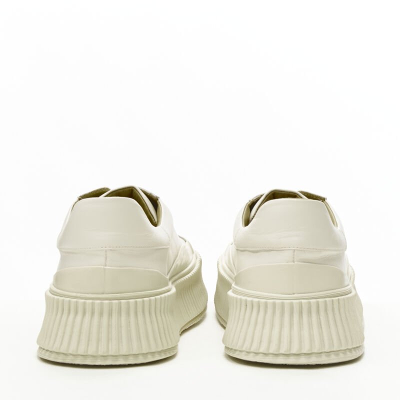 Jil Sander Beige Platform Sneakers - Side view