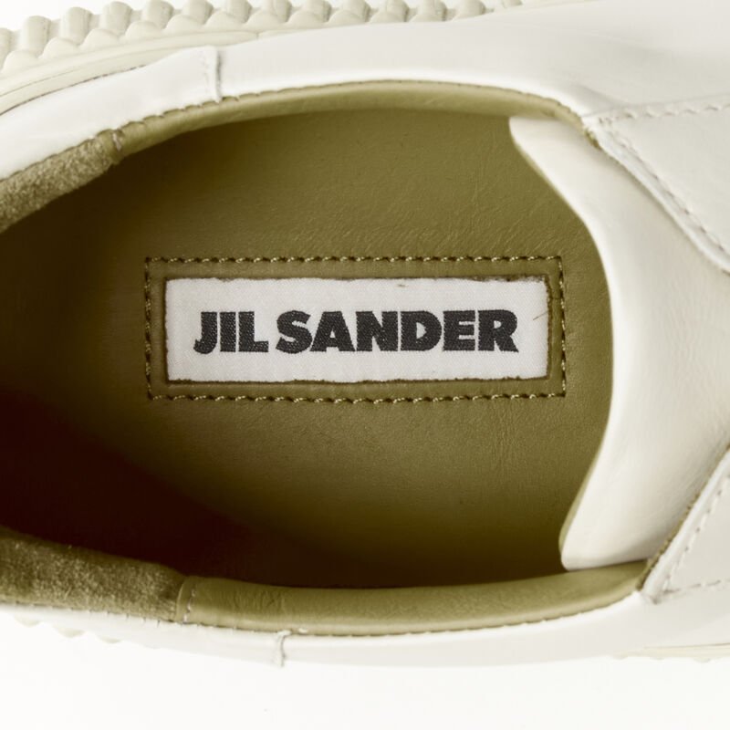 Jil Sander Beige Platform Sneakers - Image 11