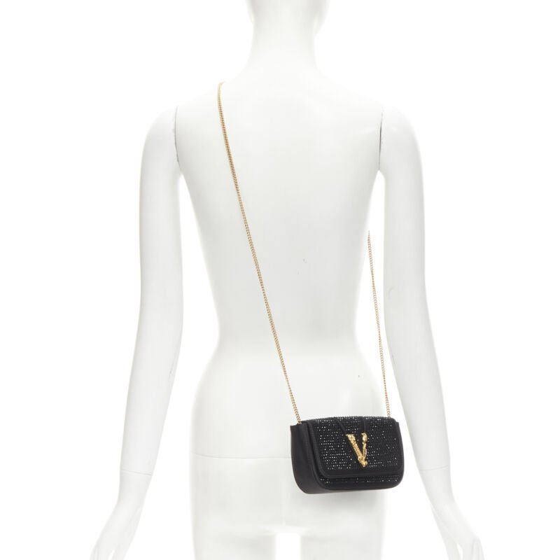 Versace Crystal Virtus Clutch - Back view