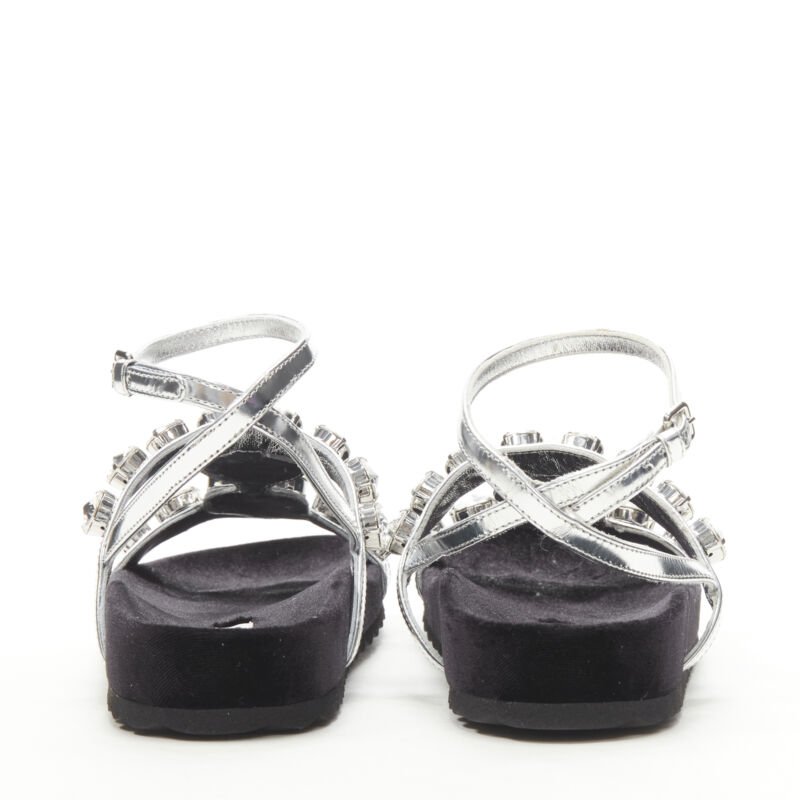 Miu Miu Rhinestone Sandals - Side view